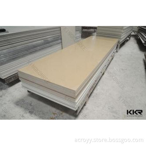 Heat Resistance Cream Artificial Wall Stone Acrylic Solid S